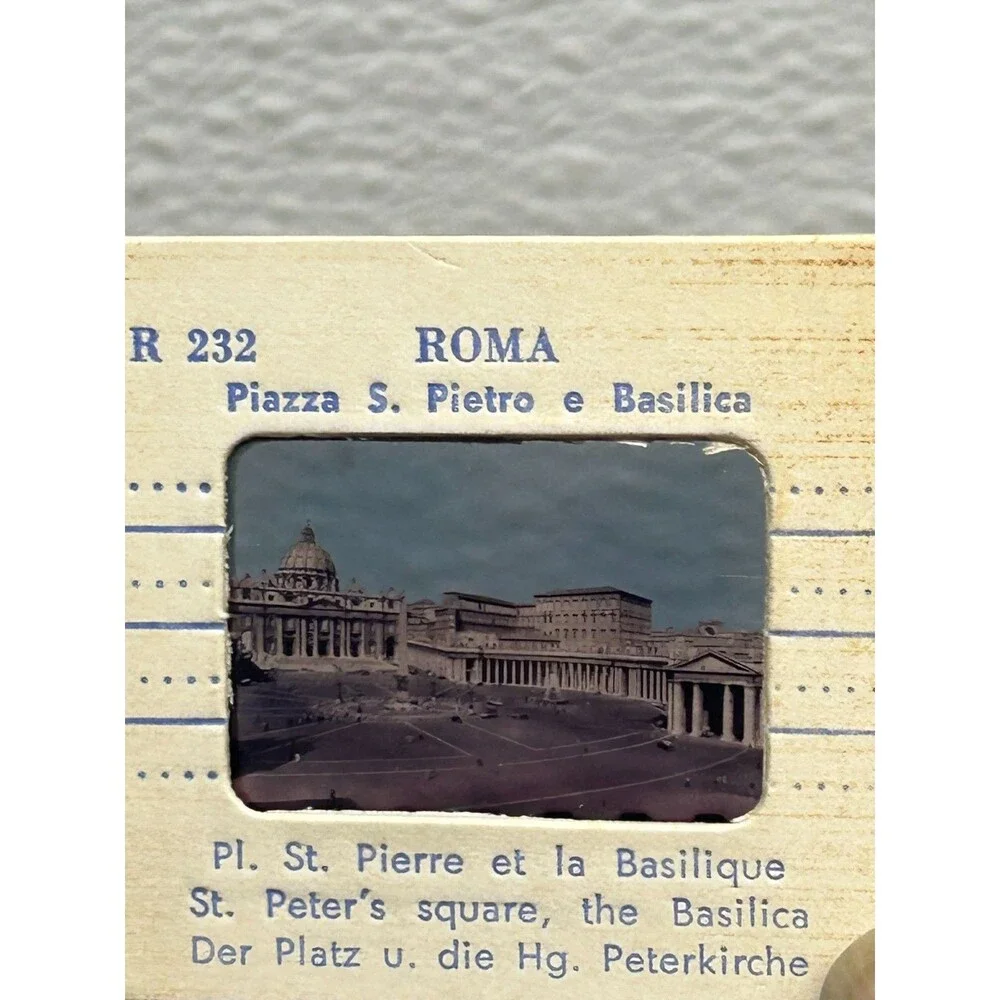 Vtg Lot Of 24 Color Slides DIA-SOUVENIR Architecture Buildings Of Rome Italy